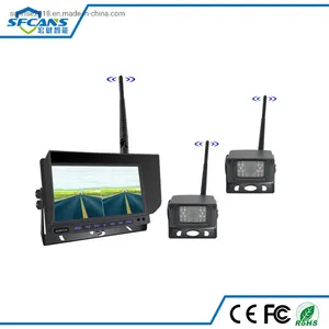 7 Monitor de Ré LCD WiFi de Alta Definição para Carro
