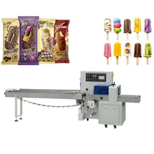 Fabrikneueste rostbeständige modulare Hochgeschwindigkeits-Eisriegel-Flowpack-Automatikverpackungsmaschine für Snackverarbeitungsanlagen
