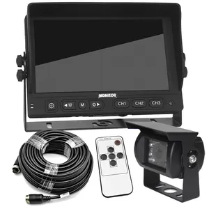 DC12-24V Sistema de Câmera Traseira com Fio para Monitor Pesado 7