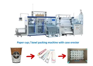 Automatische Hochgeschwindigkeits-Disposable-Plastik-Papierbecher-Schalenbehälter-Verpackungsmaschine