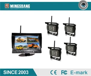 9inch 4channel HD kabelloses digitales Rückfahrkamera-System