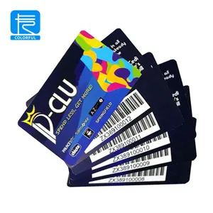 Benutzerdefinierte Logo-Druck Geschenk VIP PVC-Karte mit Barcode