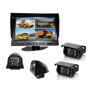 9 Zoll Auto Rückansicht Quad Spiegel Monitor System mit Nachtsichtkamera