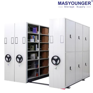 Sistema de Estantes Móveis para Bibliotecas, Prateleira de Armazenamento de Arquivos da Fábrica de Luoyang