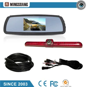 4.3inch Sistema de Câmera de Ré com Visão Noturna para Monitor Digital de Espelho
