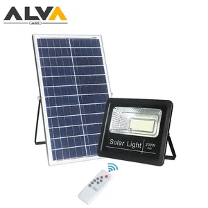 Alva LED Flutlicht Digitale Anzeige Fernbedienung Zeitsteuerung LED Hochleistungsleuchte LED Außenlicht Solarleuchten