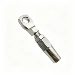 Terminal de Olho de Aço Inoxidável para Cabo de Cordão de Aço Fitting de Extremidade