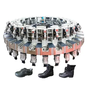Direkteinspritzung Schuhsohlenherstellungsmaschine mit automatischer Rotationsproduktionslinie