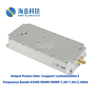 50W 433MHz 1.2GHz 2.4GHz Módulo Amplificador de Potência RF Módulo Transceptor Módulo Jammer Anti Drone