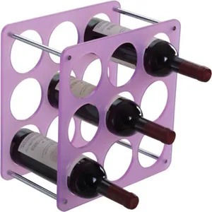 Neueste Design-Acryl individuell angepasste Größe Bar-Weinregal Anzeige Plexiglas-Weinregal