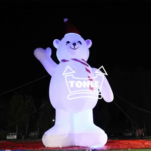 Kundenspezifisches aufblasbares Werbe-Weihnachts-Eisbär-Modell