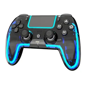 Bluetooth-kompatibler kabelloser Spielcontroller für PS5 / PC / Android-Geräte RGB-LED-Gaming-Gamepad mit programmierbaren Rücktasten - Schwarz