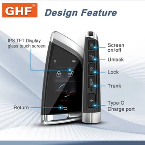 LCD-Fernbedienung Komfortzugangssystem Smart Key Universelle Smart-Fernbedienung Touchscreen-Schlüssel