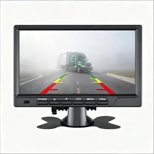 7 Zoll Ahd Monitor, 1080P/720p/960p HD Ahd CVBS kompatibler Auto Monitor mit weitem Betrachtungswinkel Rückfahrmonitor für Ahd Rückfahrkamera System
