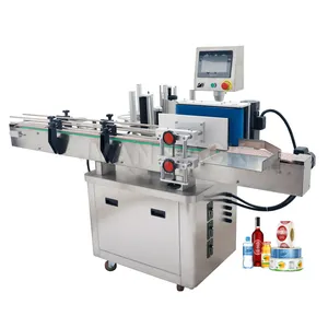 Mt-200 Automatische elektrische Rundflaschenetikettiermaschine Automatische Klebeetikettiermaschine Etikettenanbringmaschine