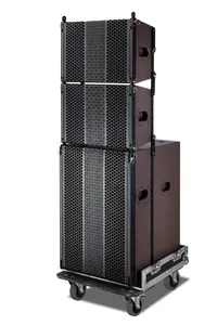 4PCS 5.5 Inch+2PCS 1 Zoll+ 15 Zoll betriebenes aktives DSP-Sub-Line-Array-Lautsprechersystem