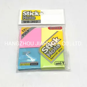 Conjunto de Material de Escritório Atividade Cor Presente Caderno Bloco Notas Post 4PC Nota Adesiva Sticky