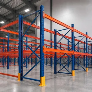 Sistema de estantes de armazenamento de aço personalizado e sistema de estantes para paletes para armazém de peças