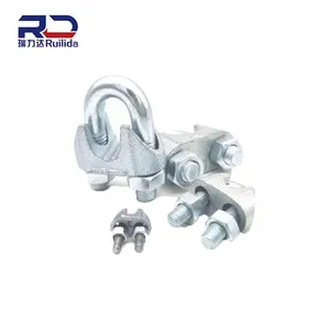 Clipes de Cabo de Aço, Grampos de Cabo de Aço, G80 Grau, Alta Qualidade e Durável, Vendas de Fábrica, Equipamento de Carga
