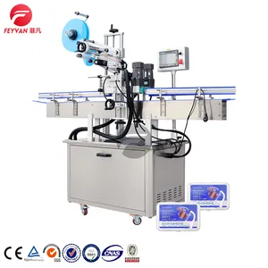 Automatische Klebeetikettiermaschine für flache lineare Etikettierung Fabrik
