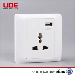Multifunktionssteckdose mit USB-Ladeanschluss, Micro-USB-Stromsteckdose