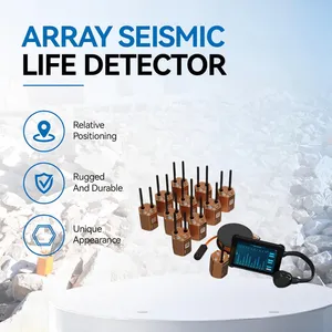 Drahtloses Array-Seismikerkennungssystem mit Mehrpunktüberwachungsfähigkeit Such- und Rettungsseismiksensor-System Seismisches Gerät Lebensdetektorge Gerät
