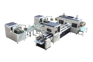 Automatische Schmuckkasten-Herstellungsmaschine Schmuckkasten-Deckel und Kastenboden Kasten-Herstellungsmaschine Automatische doppelte starre Kastenmaschine 2 Größenstarre Kasten-Herstellungsmaschine