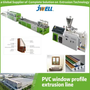 Jwell Kunststoffherstellungsmaschine UPVC Extruder Maschine Automatische Kunststoffproduktionslinie PVC Fensterprofil Extruder Kunststoffextrusionsmaschine