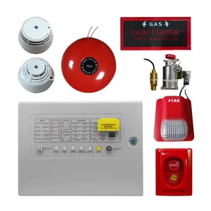Painel de Alarme de Incêndio Inteligente com Sistema de Supressão Automática