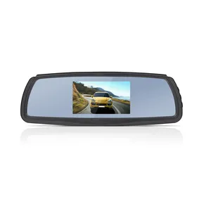 4.3 Monitor de Tela LCD TFT de 4 Polegadas para Carro com Espelho Retrovisor
