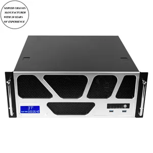 7 Slots PCI com Tela de Temperatura 4u Chassi de Servidor Rackmount Caso de Computador