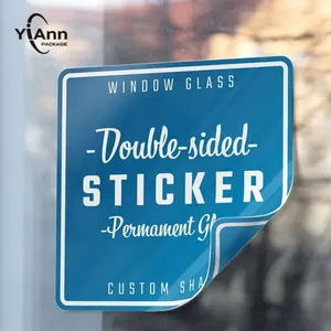 Adesivos de vinil eletrostáticos com impressão personalizada para carros e lojas, acabamento casca de ovo, adesivo DTF, adesivo para máquina