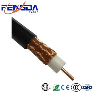Nyy Rg58 Rg59 Conector de TV quad Shield Comunicação de Rede de Computador Coaxial RG6 Cabo de Energia