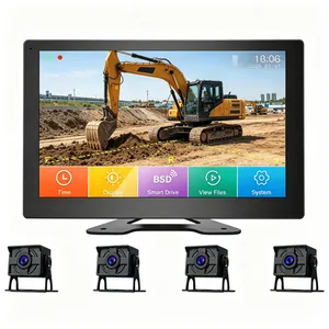Flotten Sicherheit 10 Touchscreen 4 Kanal Bsd Überwachung DVR, automatische Schleifenaufnahme & Video-Sperrfunktion, professionell fabrikmäßig angepasstes System