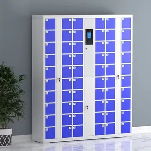 Metallischer Außen-Smart-Paketbriefkasten Digitales Smart-Box-System Fitnessstudio-Swipe-Karte Fingerabdruck-Code Smart Intelligentes Paketsteuerungssystem Tragbarer Stahl-Schlüsselsafe