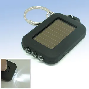 Werbe Mini Solar Power Taschenlampe LED Schlüsselanhänger