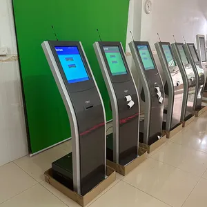 17 Impressora de Dispenser de Bilhetes de Autoatendimento com Toque de Inch Sistema de Gestão de Fila Sem Fio para Hospital