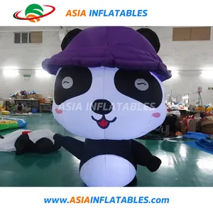 Modelo Inflável de Panda para Publicidade, Personagem de Cartoon Panda Inflável Personalizado