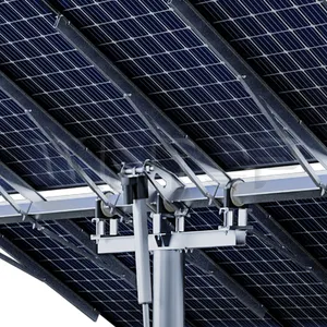 Einzelne Post-Solarachsen-Nachführsystem für kleine Projektpaneel-Nachführung