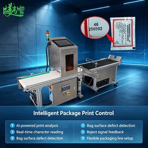 Sistema de Inspeção e Rejeição Automática de Caracteres OCR para Caixas e Sacos de Embalagem Máquina de Inspeção Visual Online com Rejeição Automática de Defeitos