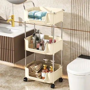 Mehrschichtiger Lagerregalwagen mobiler Wagen rollender Wagenregal