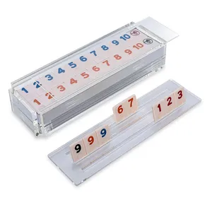 Benutzerdefiniertes Acryl Rummy-Spielset mit Aufbewahrungsbox
