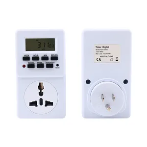 Elektronischer Digitaler Timer Schalter Multifunktionale Steckdose Küchen Timer 7 Tag 12/24 Stunde Programmierbare Zeitsteckdose