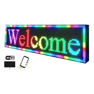 Außen RGB laufende bewegliche Scroll-Nachricht LED-Anzeigetafel programmierbares LED-Schild